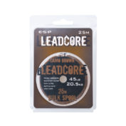 Противозакручиватель ESP Leadcore Bulk 45lb 25m orig camo с сердечником