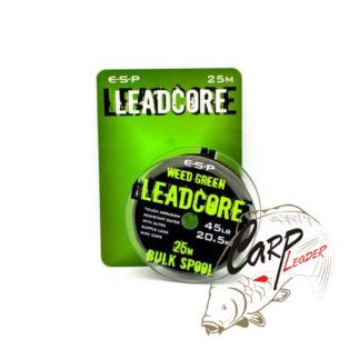 Противозакручиватель ESP Leadcore Bulk Weedy Green 45lb. 25m.