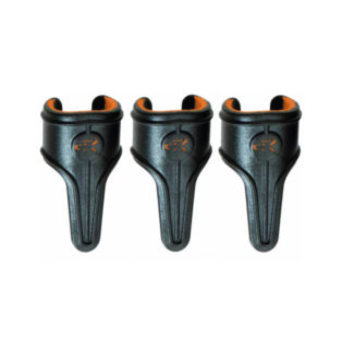 Держатель лески для ловли с расл.фрикционом Fox Black Label Power Grip Line Clips 3 x Small Orange