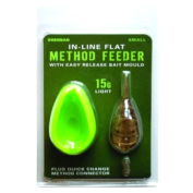 Кормушка фидерная Drennan In-Line Flat Method Feeder & Mould S 15 g с формой для прикормки