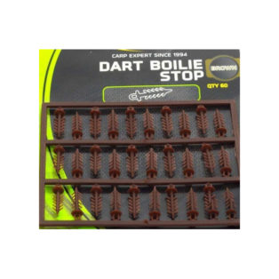 Стопора для быстрой фиксации бойлов Fun Fishing Dart Boilie Stop Brown 60pcs