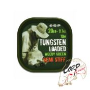 Поводковый материал ESP Tungsten Loaded 20lb Weed Stiff 10mt утяжеленный вальфрамом