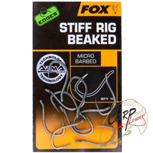Крючки карповые Fox Edges Stiff Rig Straight - Size 6