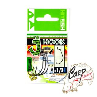 Крючок офсетный HitFish J-Hook BC 1/0 6 штпач