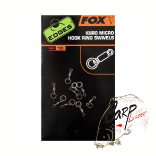 Вертлюжок с кольцом Fox Kuro Micro Hook Ring Swivels EDGES