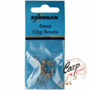 Крепеж скользящий с застежкой Drennan Clip Beads 6mm
