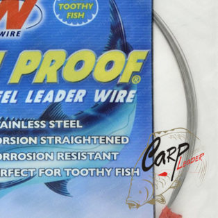 Поводковый материал AFW ToothProof Stainless Steel Single Strand Leader Bright 15 кг .9.2 м.