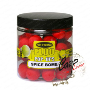 Бойлы плавающие Fun Fishing Fluo Pop Ups Rouge / Spice Bomb 12mm