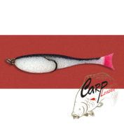Поролоновая рыбка Контакт с двойником 10 см. бело-черная