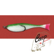 Поролоновая рыбка Контакт с двойником 8 см. бело-зеленая