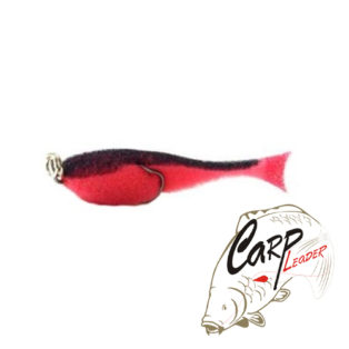 Поролоновая рыбка Контакт с двойником 10 см. красно-черная
