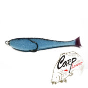 Поролоновая рыбка Контакт с двойником 8 см. сине-черная