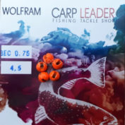 Головки вольфрамовые CarpLeader с вырезом Orange 4,5 мм. 0,75 гр. 5 шт