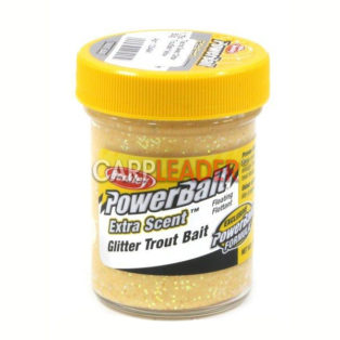 Паста форелевая Berkley Extra Scent Glitter Trout Bait Yellow 50 гр.