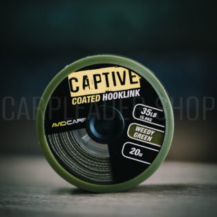 Поводковый материал Avid Carp Captive Coated Hooklink 35Lb Weddy Green