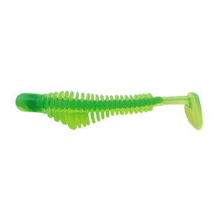 B Fish & Tackle Pulse-R Paddle Tail Chartreuse Chartreuse Green Core
