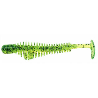 B Fish & Tackle Pulse-R Paddle Tail Chartreuse Pepper