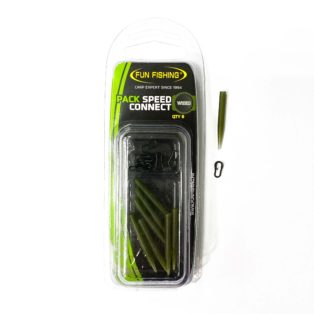 Отводчик для поводка Fun Fishing Pack Speed Connect & Mini-Sleeves 8 шт. Weed