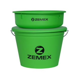 Комплект Zemex ведро 25 л с крышкой и тазиком