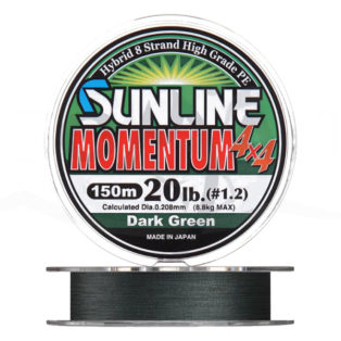 Шнур Sunline Momentum 4×4 HG D.G 150m. 3.0 50lb.