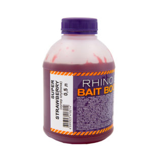 Ликвид Rhino Baits Bait Booster Liquid Food 0,5 л. Super Strawberry Супер Клубника