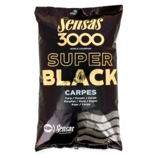 Прикормка Sensas 3000 Super Black Carp 1 кг.