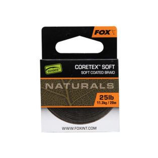Поводковый материал Fox Edges Naturals Coretex Soft 25lb 20m