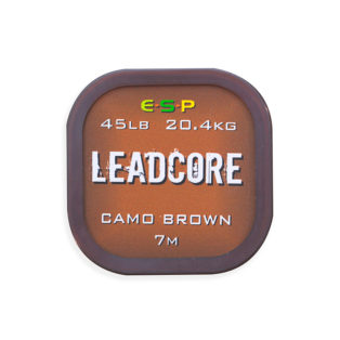 Лидкор ESP Leadcore 45lb 7m Camo Brown с сердечником