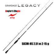 Спиннинг Apia Grandage Legacy Super Blast S83M-HS 2.51m 2-15g