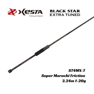 Спиннинг Xesta Black Star Extra Tuned S74MX-T Super Maruchi Friction 2.24m 1-20g