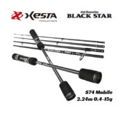 Спиннинг Xesta Black Star Mobile S74 2.24m 0.4-15g