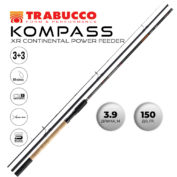 Удилище фидерное Trabucco Kompass XR Continental Power Feeder 3903 3.9м до 150 гр.