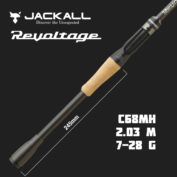 Удилище кастинговое Jackall Revoltage RV II C68MH 2.03 m 7-28 g