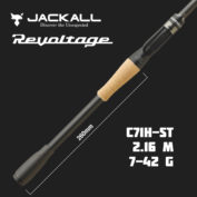 Удилище кастинговое Jackall Revoltage RV II C71H-ST 2.16 m 7-42 g