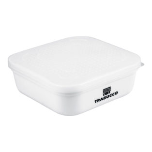 Коробка Trabucco Bait Box 500 мл White 16x16x5 см с перфорацией