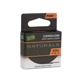 Поводковый материал в оплетке Fox Edges Naturals Copper-Core 50lb 7m