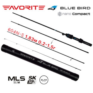 Спиннинг Favorite Blue Bird Nano Compact BB1 602N-S 1.83m 0.2-1.5g