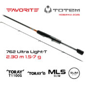 Спиннинг Favorite Totem TTM1 762UL-T 2.30m 1.5-7g