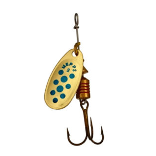 Блесна Mepps Comet PTS 2 Gold Blue Dots