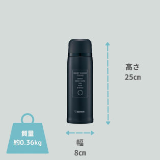 Термос Zojirushi SJ-JS08BA 0.8 л. Black